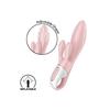 Vibromasseur Rabbit - Satisfyer - Air Pump Bunny 3 - Gonflable - 12 programmes - Étanche