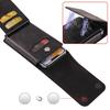 Vertical Smartphone Leather Waist Pack with Card Slots & Belt Buckle - Men's Trendy Multi-functional Crossbody for Elderly.