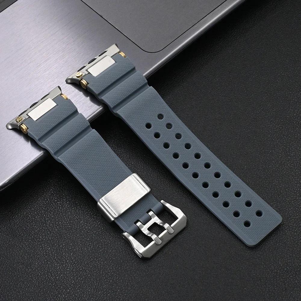 Silicone Watch Strap for Apple Watch Ultra 2 Band 49mm Sport Bracelet for Iwatch 10 46mm 9 8 7 6 Se 5 44mm 45mm Correa Wristband
