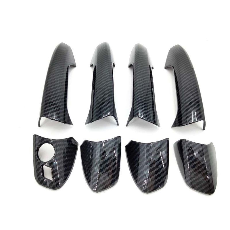 Carbon Look Exterior Door Handle Cover Trim for W204 C300 C350 C250 C63 AMG