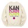 KAN6312 Kmc0049 Two-Cut Line Fleece-Lined Sweatshirt - Cream