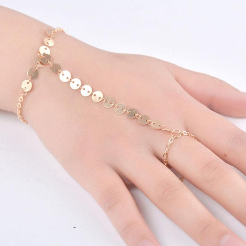 Fashion, Simple and Versatile Jewelry Women's Direct Supply, Popular Element Sequined Finger Bracelet
