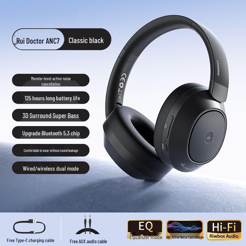 2025 Wireless Bluetooth Over-Ear Headphones with Active Noise Cancellation, Gaming Mics, and Wired Option.