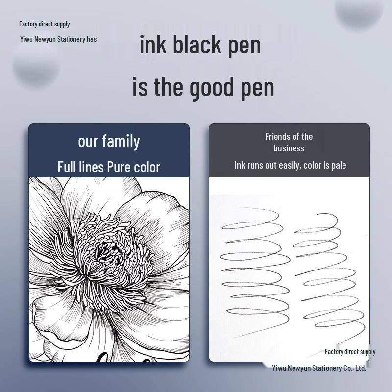 Waterproof Brown Technical Pen for Manga and Line Art Drawing