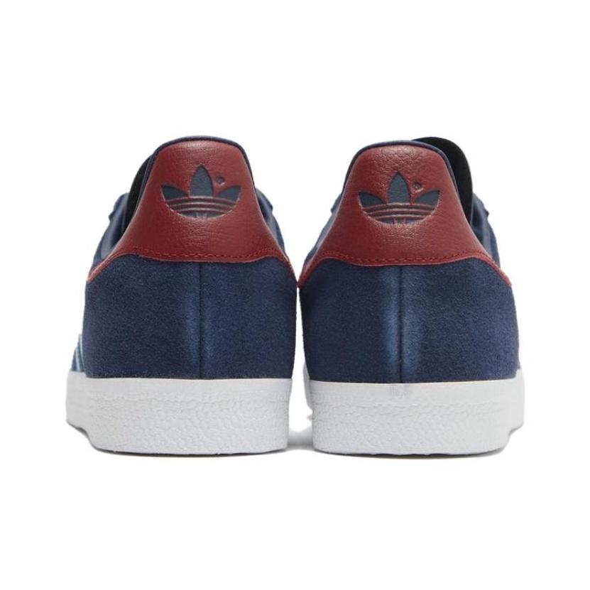 adidas Gazelle Collegiate Navy Clear Blue Burgundy Unisex Sneakers Footwear-White IE6956