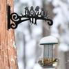 Creative Vintage Metal Plant Hanger Heavy-Duty Wall-Mounted Bird Design Hangers Rust-Resistant Decorative Hooks For Bird Feeder