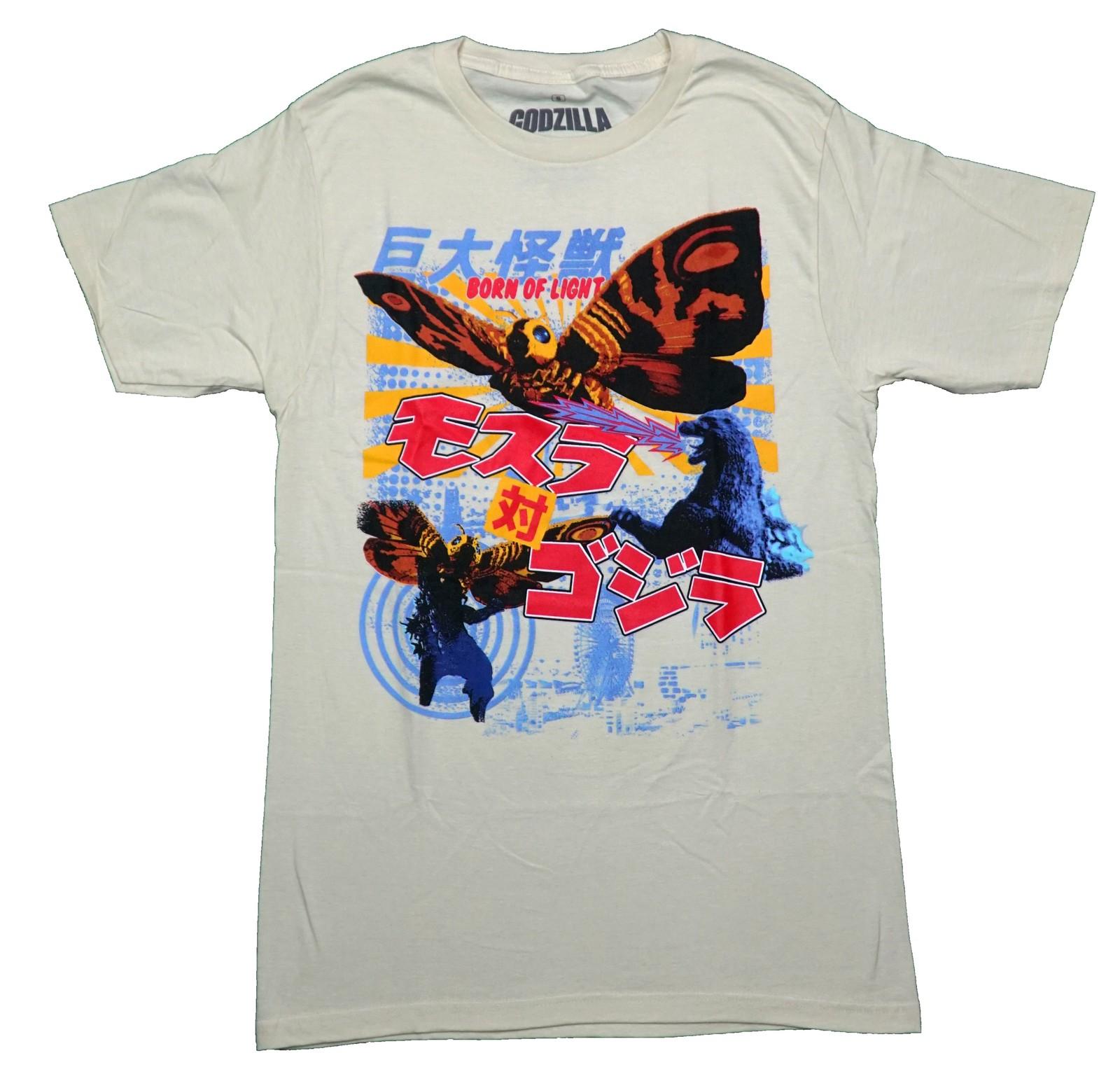 Godzilla New Adult T-Shirt - Mothra & Red Kanji Born of Light M