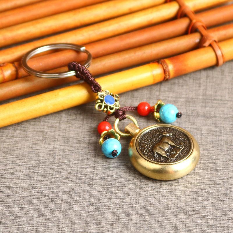 Horse Pendants Chinese Zodiac Keychain Vehicle Pendants 2026  Year Souvenir