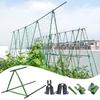 Greenhouse Plant Support Stakes Garden Flower Climbing Vine Rack Bracket Connector Gardening Vegetables Growing Pipe