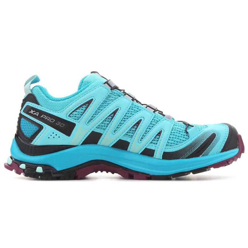SALOMON XA Pro 3D V9 Abrasion Resistant Breathable Low Top Mountaineering Hiking Shoes Women's Blue Sneakers 400896