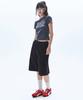 RAIMENT Big Patch Bermuda Wide Elastic Sweatpants_Black