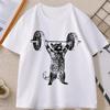 Divertente Maglietta da Palestra per Gatti Unisex Maglietta da Allenamento per Gatti Unisex Maglietta da Palestra Vintage Casual Girocollo Manica Corta Streetwear