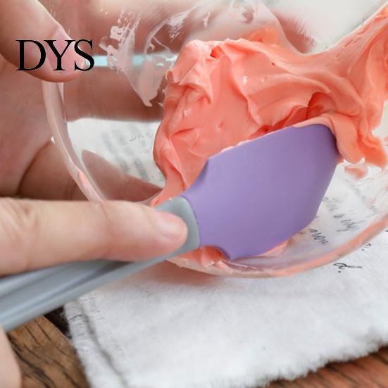 Silicone Spatula Cake Cream Scraper High Temperature Resistance Anti-scalding Mixing Hanging Hole Baking for Bakery