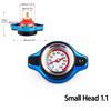 Thermost Radiator Cap Tank Cover Water Temperature Gauge 0.9Bar 1.1Bar 1.3 Bar Cover Racing Car Big or Small Head
