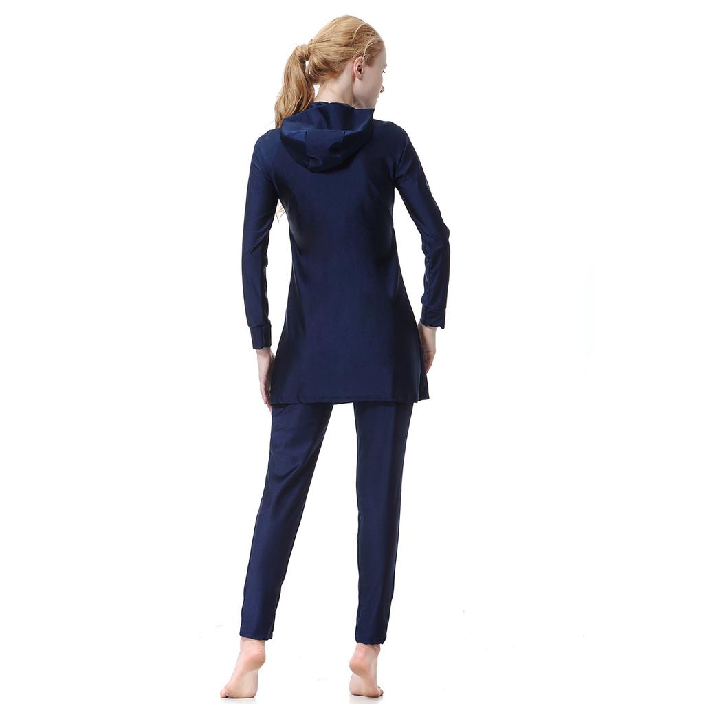 Women Muslim Swimwear Full Coverage  Comfortable Swimming Suit Highly Elastic  Muslim Bathing Suit With Cap Plus Size