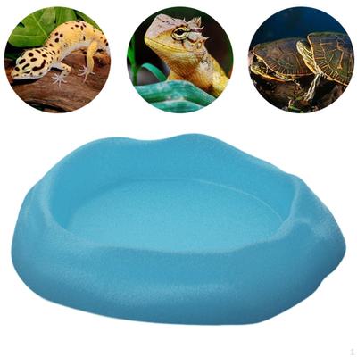 Reptilien Wasserschale Trinkschale Ecke Flach Klein Futterspender Terrarium Dekoration für Frosch Gecko Schildkröte