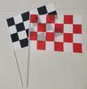 F1 Racing Zwart-Wit Schaakbord Vlag Banner - Rode & Witte Optie Beschikbaar