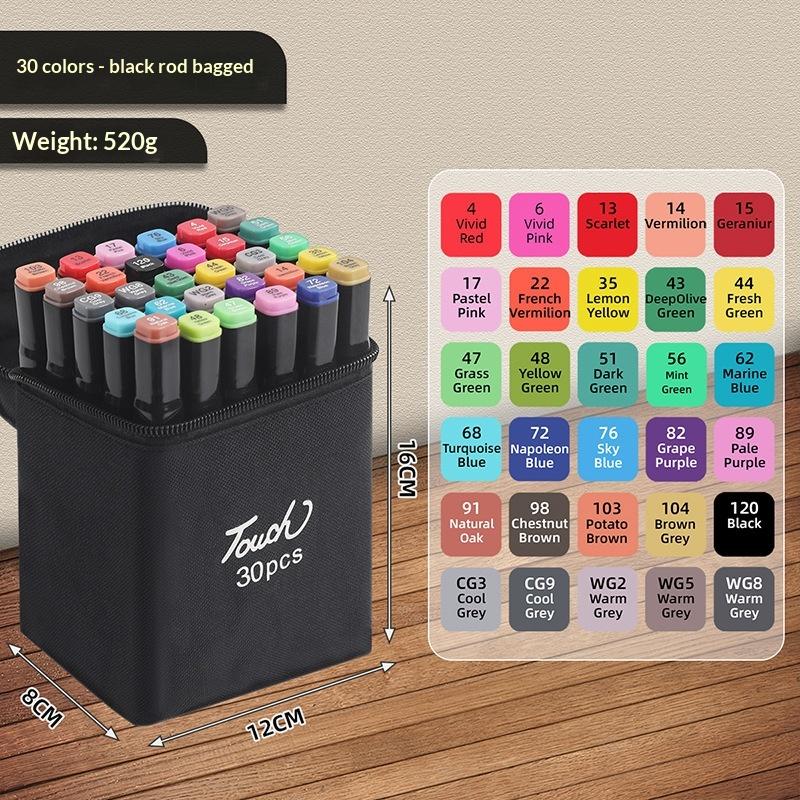 Art Marker Pen Set Double Headed Sketching Paint Oily Tip Based Markers For Draw Graffiti Manga School Art Supplies