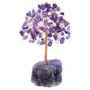 Gemstone Stone Crafts Fluorite Base Reiki Chakra Potted Plants Feng Shui Trees Crystal Money Tree