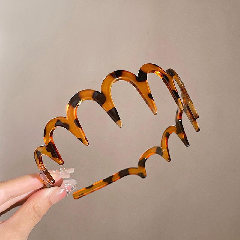 Headband Hair Comb Zigzag Band Notched Headband Woman Man Girl Christmas Birthday Gift Rescue Broken Hair Artifact