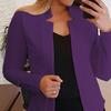 Blazer da Donna a Maglia Aperta Cardigan Monocolore Vestibilità Slim Maniche Lunghe Caldo Capospalla da Lavoro Taglie Forti Cappotto Primaverile Abbigliamento Femminile