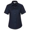 Russell Collection Womens/Ladies Classic Oxford Short-Sleeved Shirt