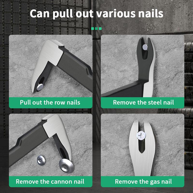 Multi Functional Nail Remover Pry Stick Woodworking Dismantling Tool Wall Cement Nail Remover Cannon Nail Remover