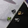 1/2/3 Pairs Frog-Shaped Earrings Clip-On Functionality Alloy Ear Clips Electroplated Earrings Jewelry Accessories