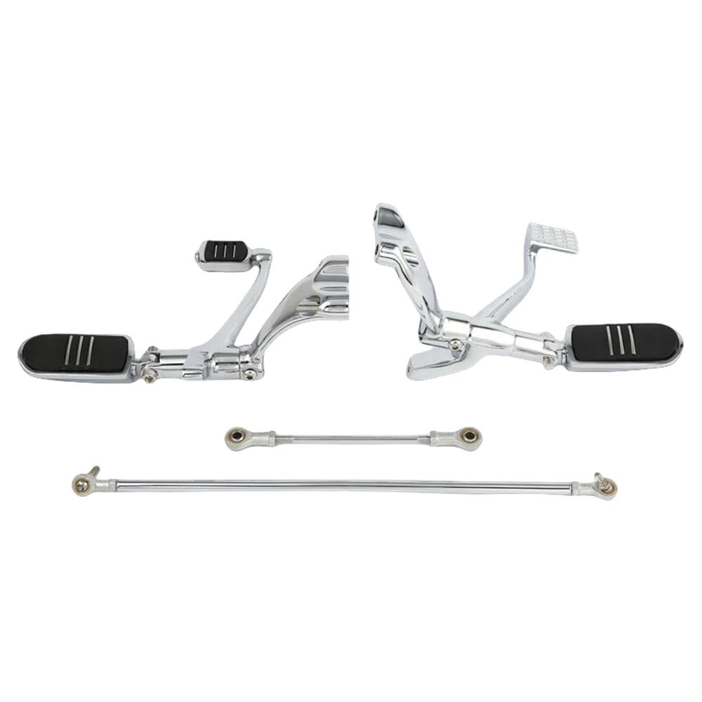 Motorcycle Forward Controls Complete Kit Pegs Levers Linkages Black/Chrome For Harley Davidson Sportster XL883 1200 2004-2013