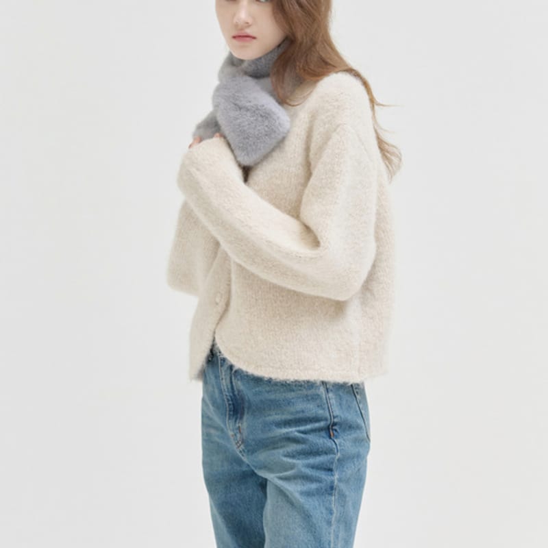 NILBY P 24WN petit fur muffler [4colors]