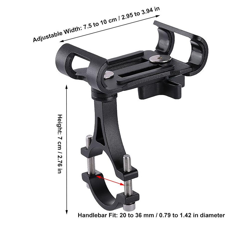 360 Degree Rotatable Motorcycle Phone Mount Black Bike Phone Holder Road Bike Use