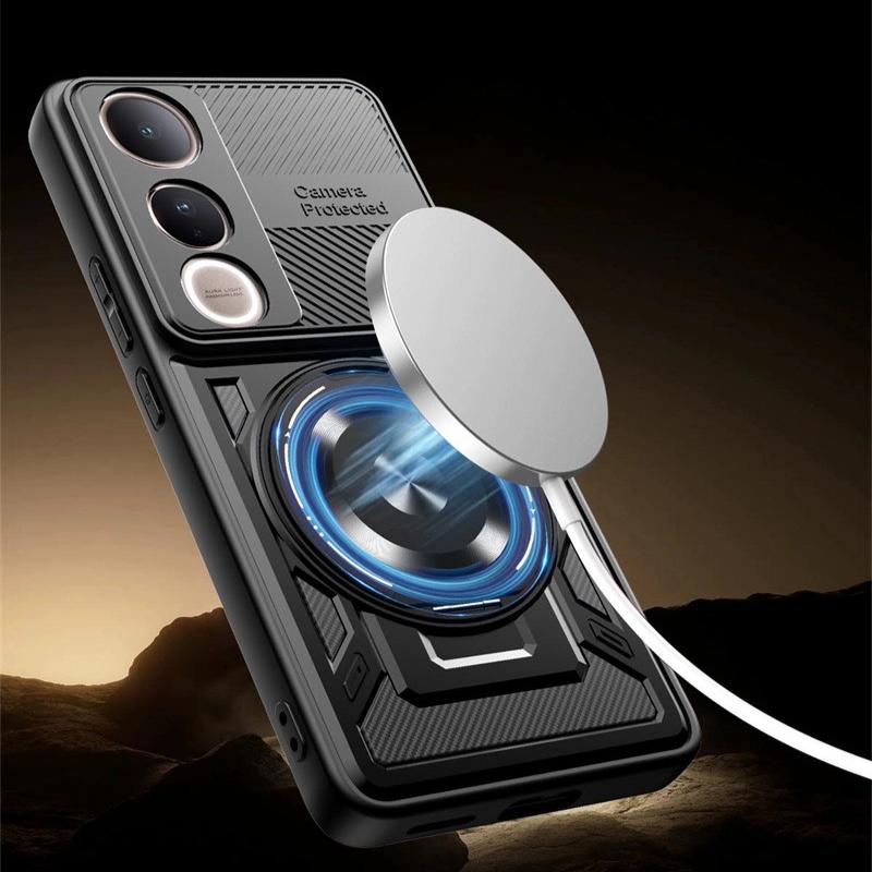Heavy Duty Armor Case For Vivo V50 Lite 5G V50e Protective Cover Ring Stand Holder Shockproof Capa Shell Fundas