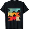 Funny Retro Vintage Curious Black Cat For Cats Lover T-Shirt Unisex T-Shirt