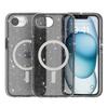 For iPhone 16 Pro Max Case Crystal Clear Bling Glitter Magnetic iPhones 15 Plus 14 13 12 11 SE 4 2025 Shockproof Bumper Cover