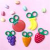 Refrigerator Magnet Fruit Shape Small Scissors Children's Scissors Strawberry Banana Grape Kitchen