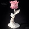 Minimalist Home Accents Modern Rose Sculpture, 3D Printed Floral Decor, Abstract Sculpture Flower Statue for Office, Elegant Tabletop Centerpiece Gift
