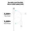 3~13m Micro USB Extension Cable For Xiaomi MI 360 ° Home Safety Camera 2K Pro, MI 360 °  (1080P)  Security Camera Charging Cable