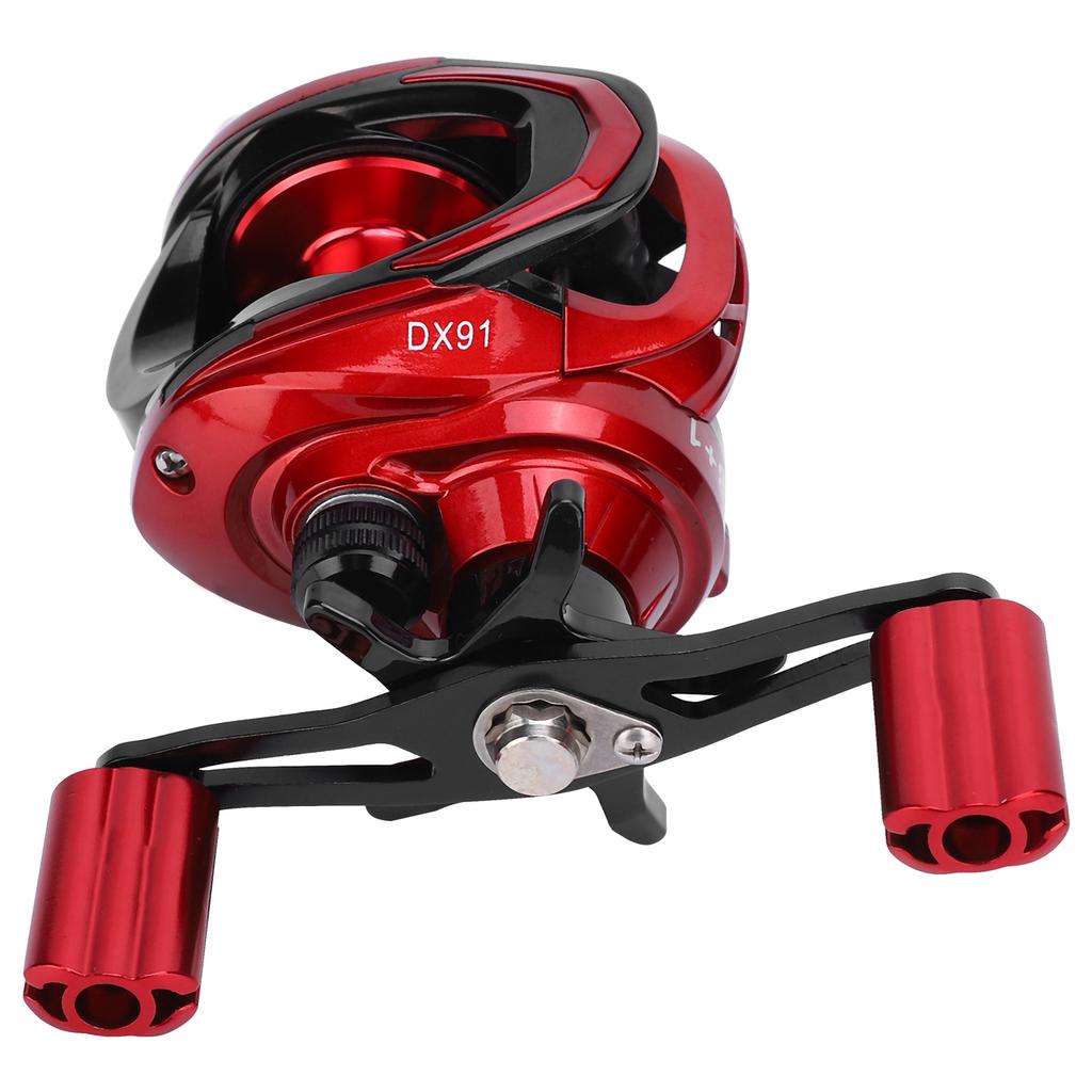Baitcasting Fiskehjul 6 Utväxling Centrifugal Magnetisk Dubbelbroms Haspelrulle 18+1 Kullager(Höger