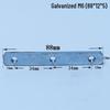304 Stainless Steel Multi-hole Rectangular Nut for Aluminum Profiles, Square Double Hole, Available In Sizes M4, M5, M6