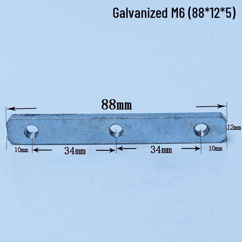 304 Stainless Steel Multi-hole Rectangular Nut for Aluminum Profiles, Square Double Hole, Available In Sizes M4, M5, M6