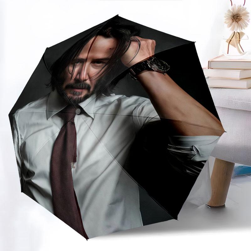 Keanu, automatic folding umbrella, portable and foldable design, 8 ribs, a Christmas or birthday gift.