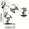 Metal Flamingo Bird Sign Cutout - Rustic Outdoor Home Garden Decor. A Wonderful Housewarming Gift for Patio and Lawn Decoration
