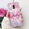 Phone Case For Samsung Galaxy A8+ (2018) SM-A730F / A8 (2018) SM-A530F Elegant Floral Butterfly Soft Silicone TPU Cases