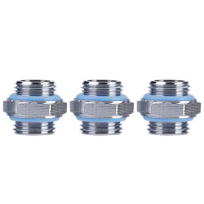 3PCS External Hexagonal G1 4 Thread Tube Connector Fitting for PC Water Cooling System