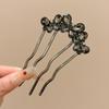Butterfly Hair Combs for Bride Wedding U Shaped Hairpins Side Clips Elegant Bridal Hair Jewelry Shiny Rhinestone Headdress