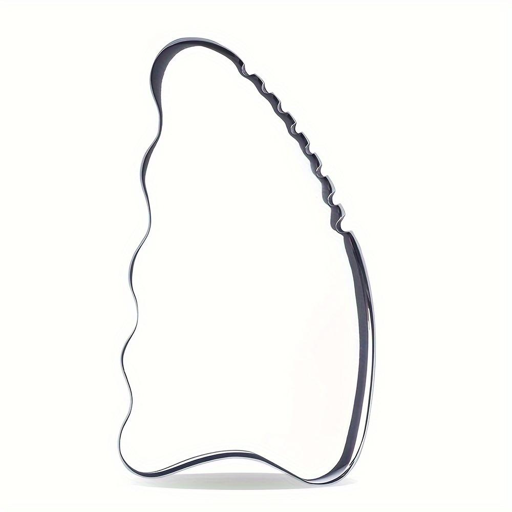 

Инструмент Гуа Ша из нержавеющей стали Инструменты Гуа Ша для тела Массажные палочки Инструмент для скульптурирования линии подбородка Массажная доска для лимфодренажа серебряный