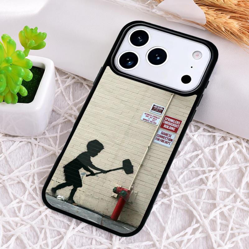 Graffiti soft Phone Case for iPhone 17 Air 16 15 11 12 14 13 Pro Max Shockproof Cover