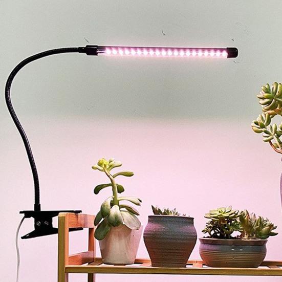 

Полный спектр света для выращивания растений с зажимом и регулируемой яркостью, Plug-Play, высокая яркость, водонепроницаемый светодиодный светильник для растений, лампа для выращивания цветов A чёрный