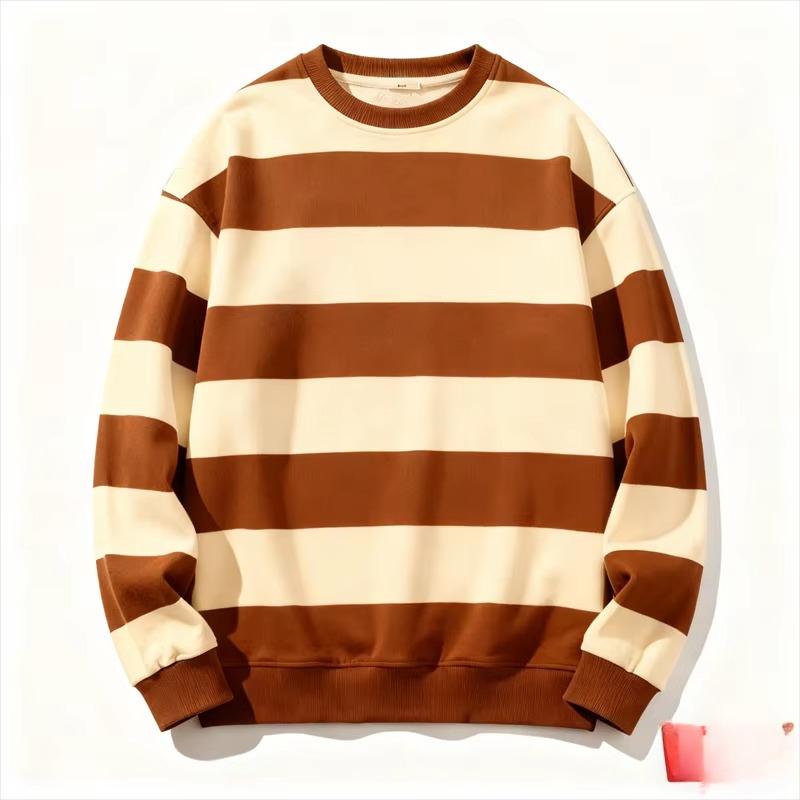 Retro Gestreifte Gedruckte Lässige Weiche Warme Übergroße Pullover Herbstmode Langarm Bequem Vielseitig Freizeit Herren Damen Pullover