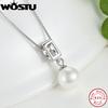 Hot Sale 925 Sterling Silver Wedding Pendant Necklaces for Women Female Jewelry Gift For Wife CQN030
